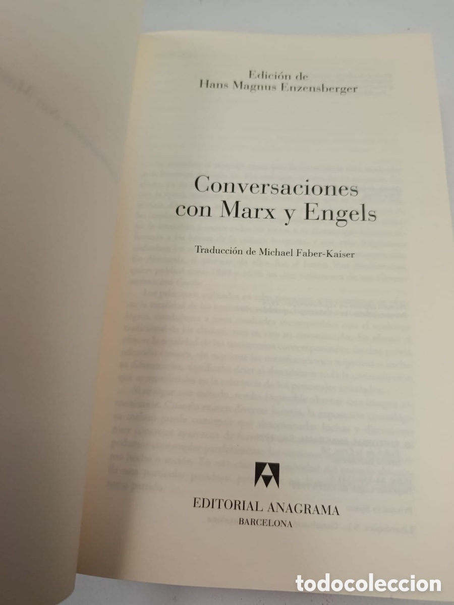 Libros de segunda mano: Conversaciones con Marx y Engels - Foto 2