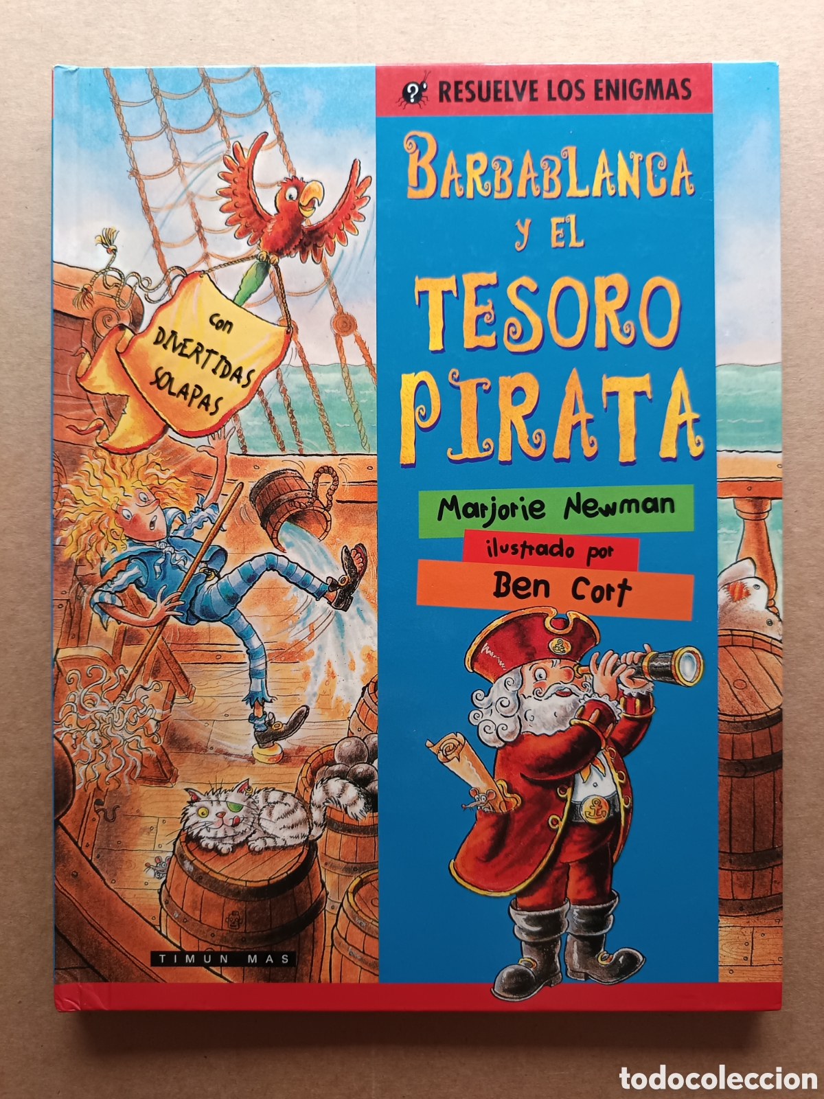 Gebrauchte B&uuml;cher: Resuelve los Enigmas: Barbablanca y el Tesoro Pirata, de Marjorie Newman/Ben Cort (Timun Mas, 1999).