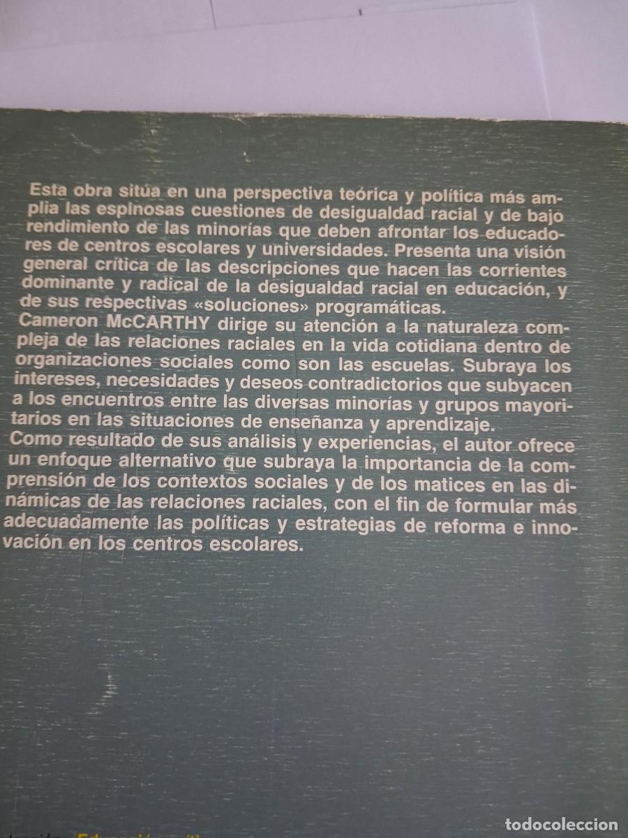 Libros de segunda mano: Racismo y curriculum (Cameron McCarthy) - Foto 2