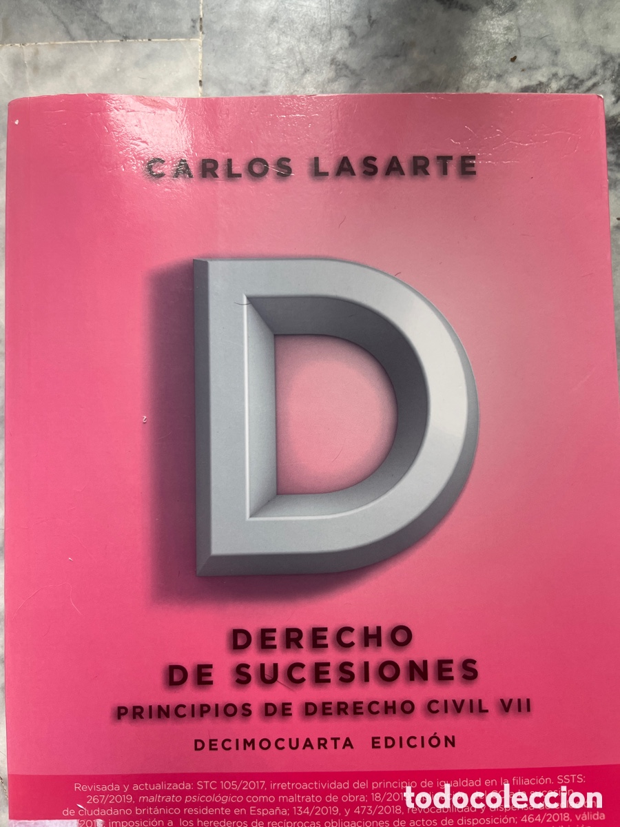 Gebrauchte B&uuml;cher: Principios de Derecho Civil VII: Derecho de Sucesiones (14&ordf; edici&oacute;n, 2019)