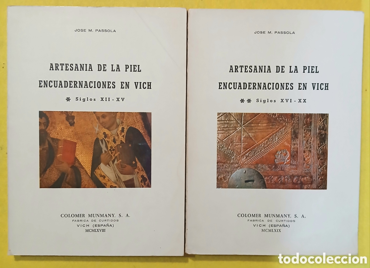 Libros de segunda mano: Artesania de la piel encudernaciones en Vich