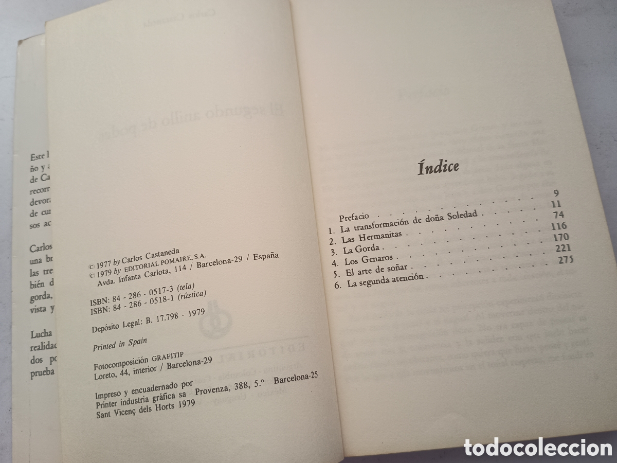 Libros de segunda mano: LOTE - EL SEGUNDO ANILLO DE PODER Y LAS ENSE&Ntilde;ANZAS DE DON JUAN - CARLOS CASTANEDA - Foto 3