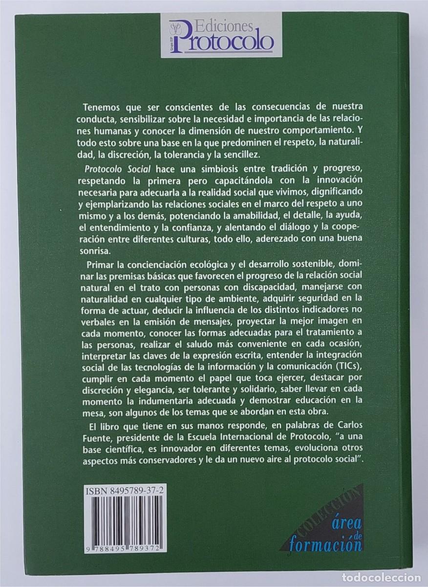 Libros de segunda mano: PROTOCOLO SOCIAL - MARIA DEL MAR CASTRO MAESTRE - EDICIONES PROTOCOLO - Foto 2