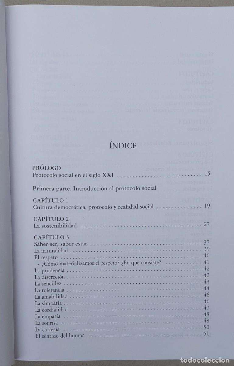 Libros de segunda mano: PROTOCOLO SOCIAL - MARIA DEL MAR CASTRO MAESTRE - EDICIONES PROTOCOLO - Foto 6