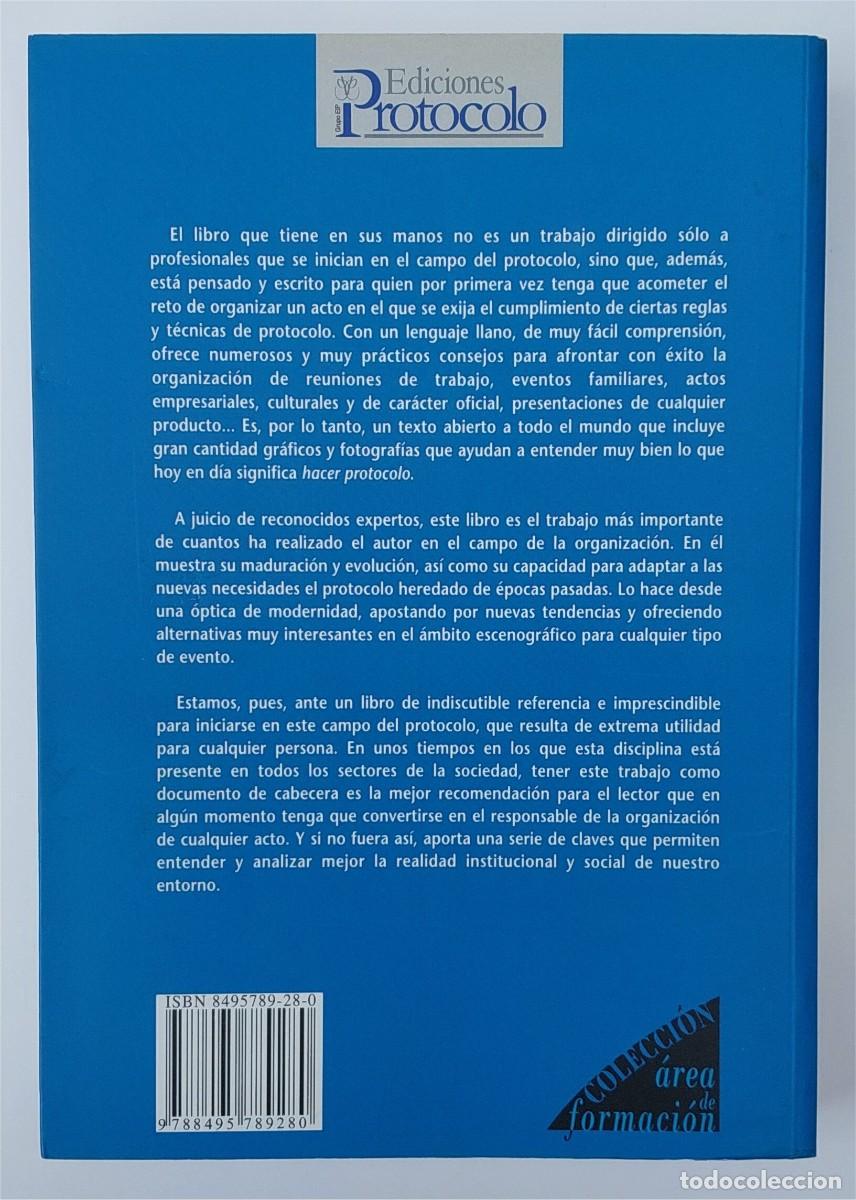 Libros de segunda mano: PROTOCOLO PARA EVENTOS - CARLOS FUENTE LAFUENTE - EDICIONES PROTOCOLO - Foto 2
