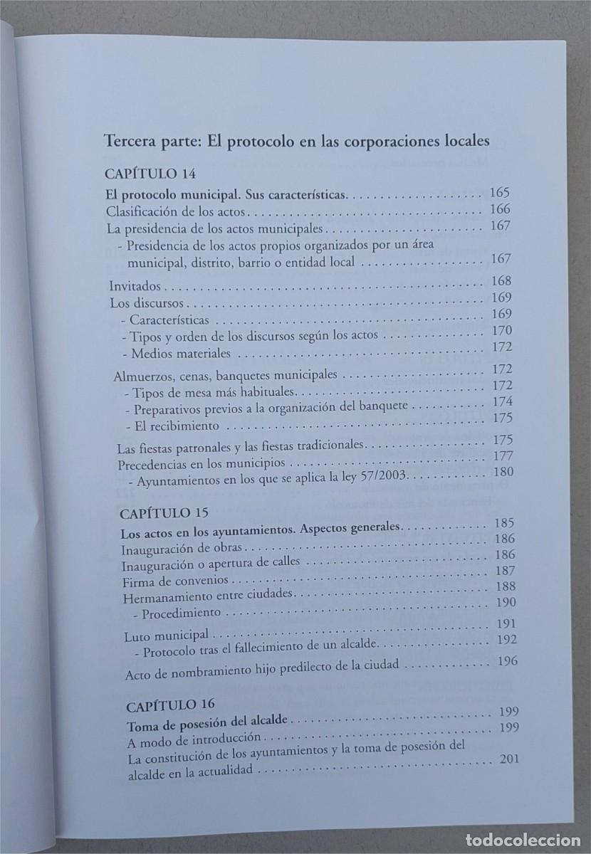 Libros de segunda mano: EL PROTOCOLO EN LA ADMINISTRACI&Oacute;N LOCAL - IGNACIO MART&Iacute;NEZ SU&Aacute;REZ - EDICIONES PROTOCOLO - Foto 10