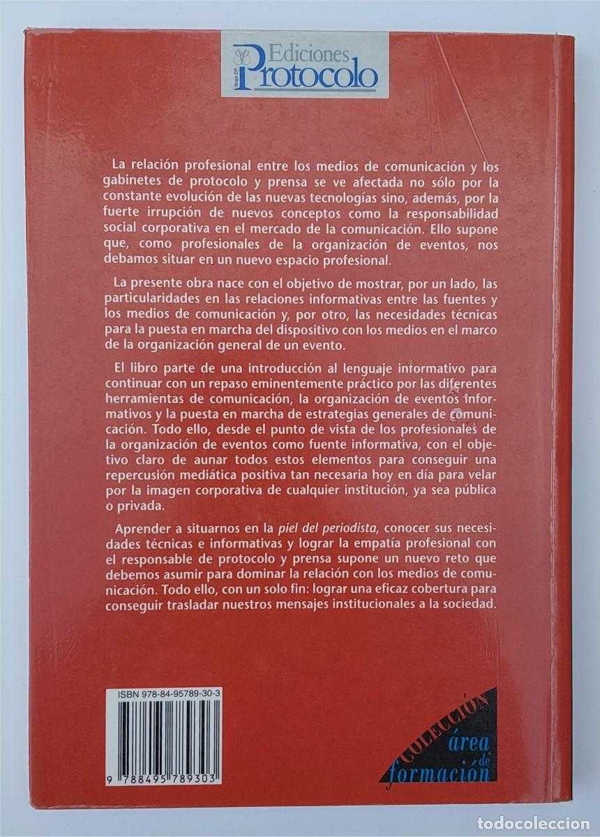 Libros de segunda mano: LA COMUNICACI&Oacute;N EN LOS EVENTOS - DIEGO ZALA MART&Iacute;NEZ - EDICIONES PROTOCOLO - Foto 2