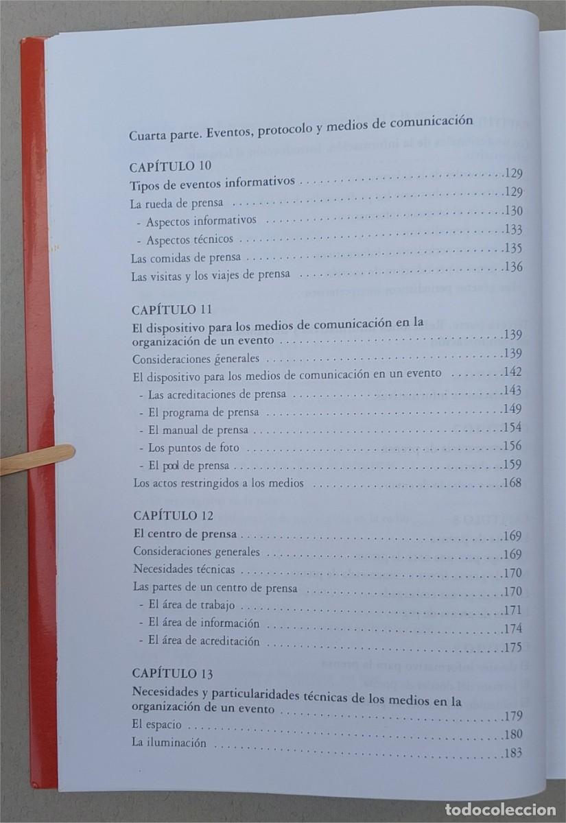 Libros de segunda mano: LA COMUNICACI&Oacute;N EN LOS EVENTOS - DIEGO ZALA MART&Iacute;NEZ - EDICIONES PROTOCOLO - Foto 9