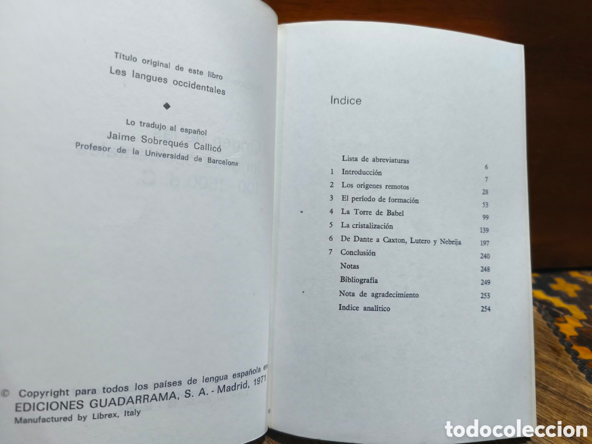 Libros de segunda mano: Philippe Wolff &mdash; Origen de las lenguas occidentales, 100-1500 d. C. &mdash; LML - Foto 2