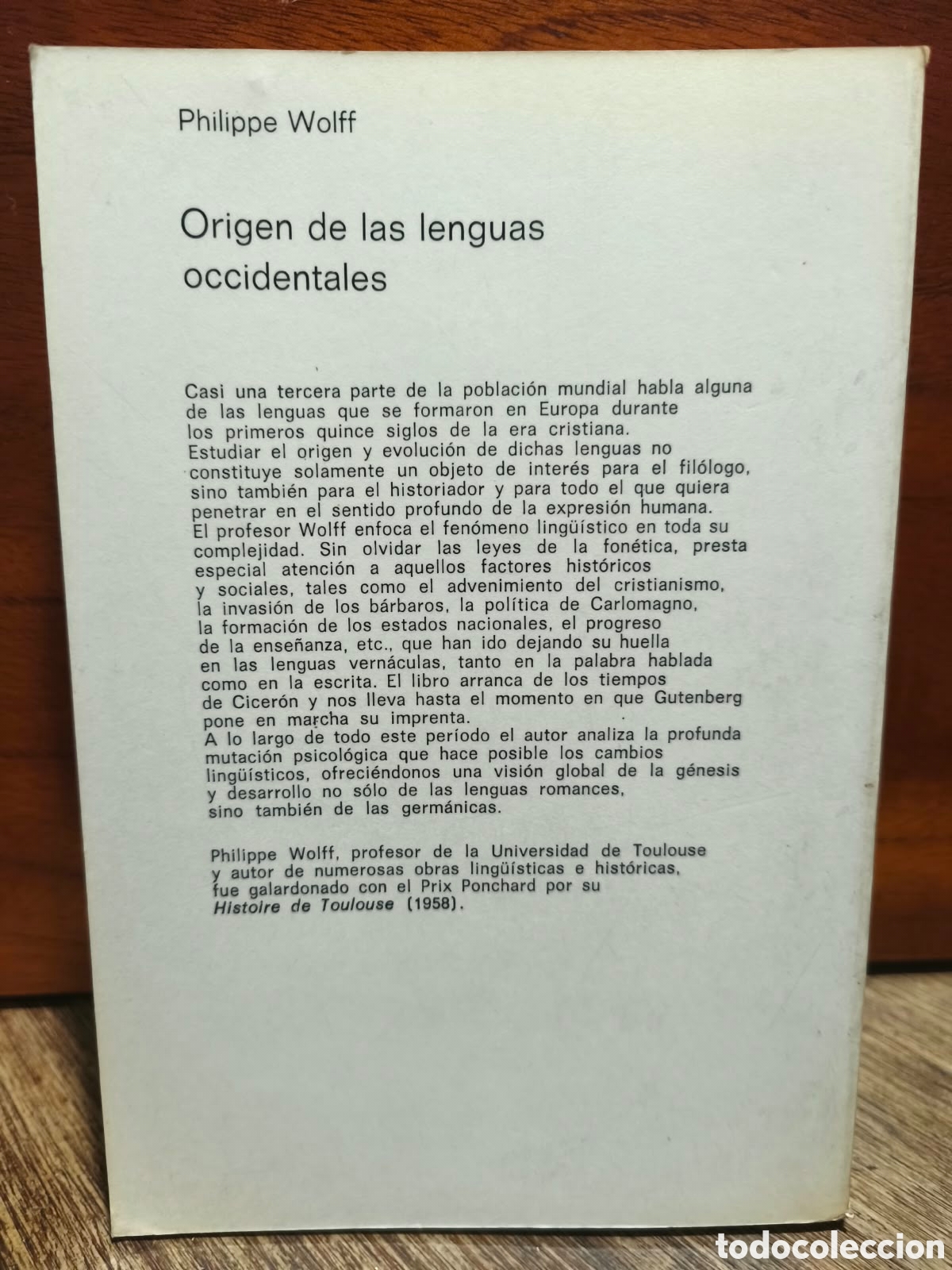 Libros de segunda mano: Philippe Wolff &mdash; Origen de las lenguas occidentales, 100-1500 d. C. &mdash; LML - Foto 3