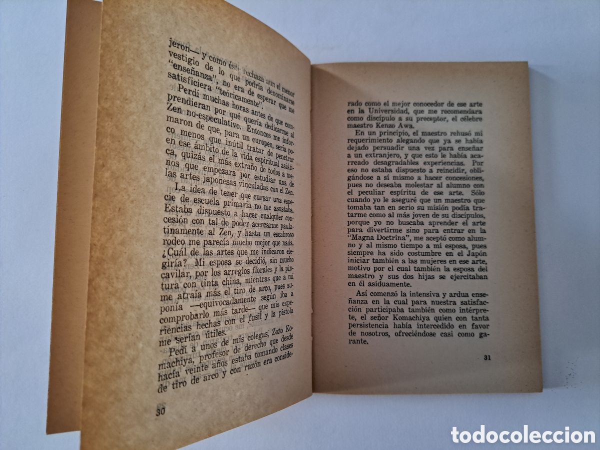 Libros de segunda mano: ZEN EN EL ARTE DEL TIRO CON ARCO - E. HERRIGEL - 1984 - Foto 6