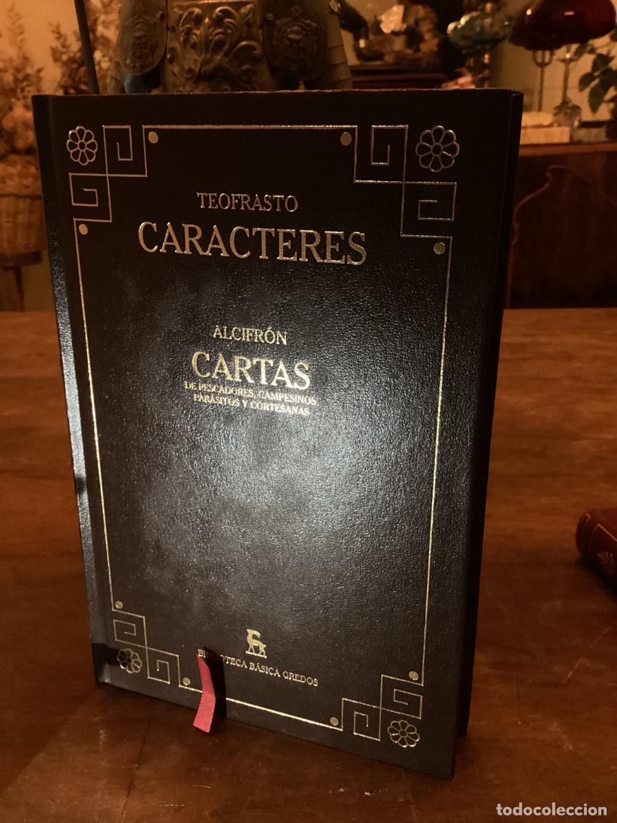 Libros de segunda mano: TEOFRASTO. ALCIFRON. CARACTERES. CARTAS. BIBLIOTECA B&Aacute;SICA GREDOS.