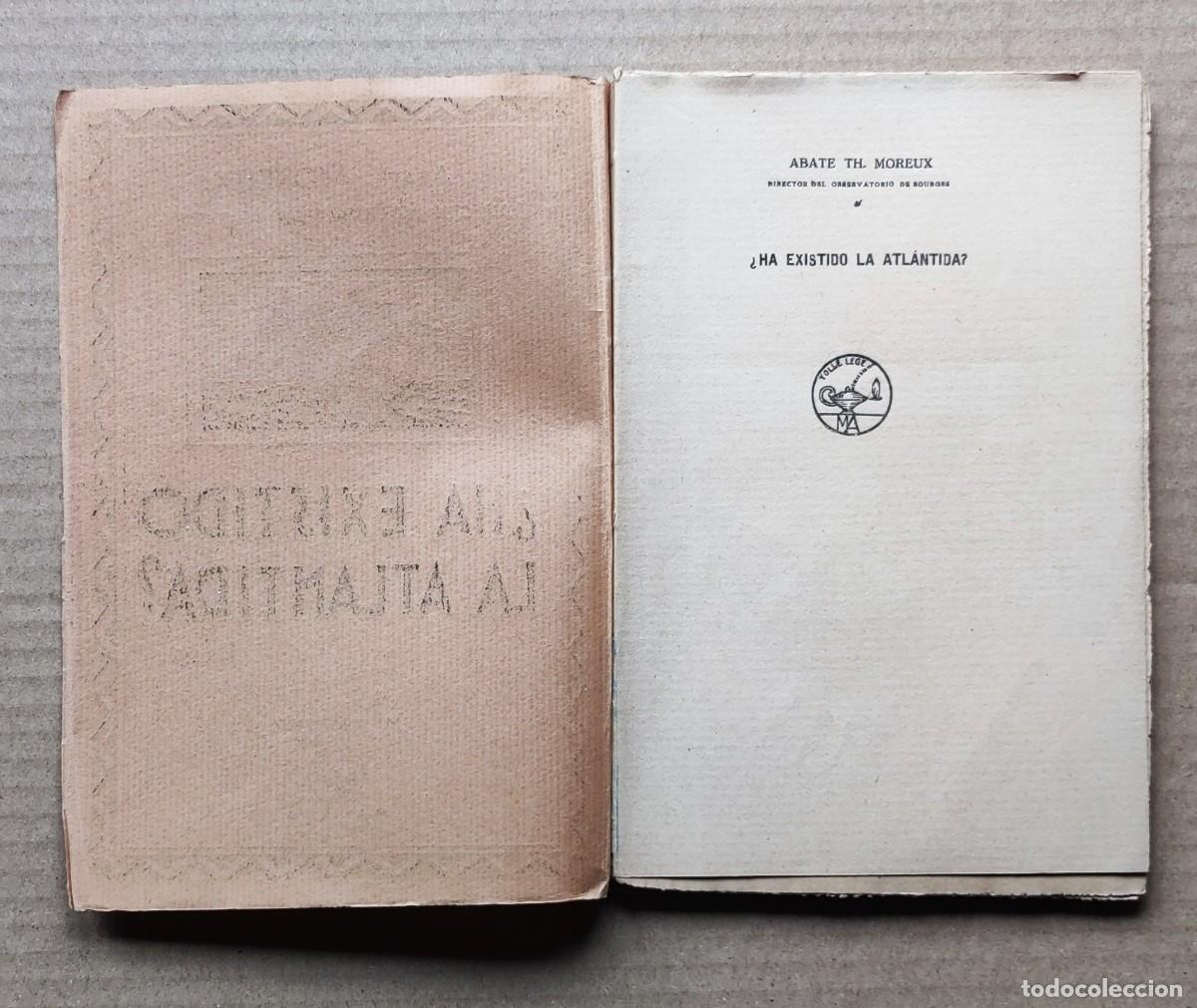 Libros de segunda mano: &iquest;Ha existido la Atl&aacute;ntida?, Abate Moreux. - Foto 4