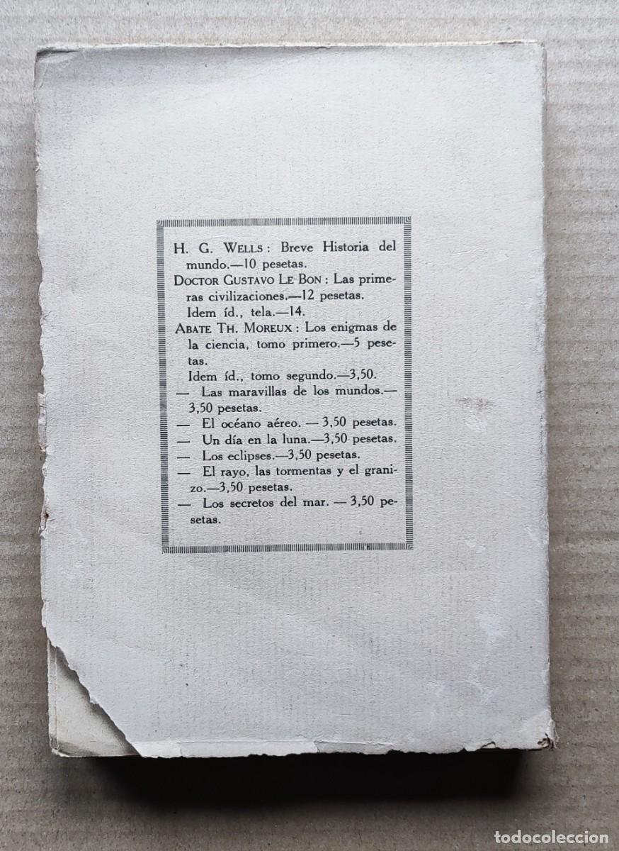 Libros de segunda mano: Origen y formaci&oacute;n de los mundos, Abate Moreux. - Foto 2