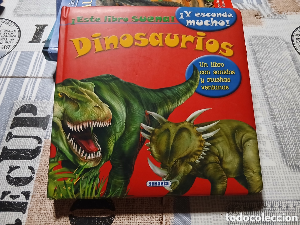 Libros de segunda mano: Libro Dinosaurios &iexcl;Este libro Suena! &iexcl;Y esconde mucho! -Ed. Susaeta-