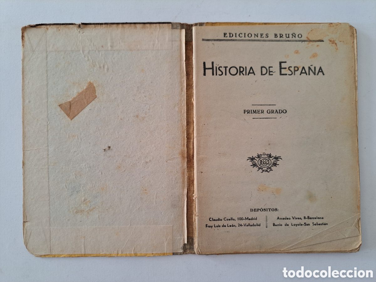 Libros de segunda mano: HISTORIA DE ESPA&Ntilde;A, PRIMER GRADO- ED. BRU&Ntilde;O - 1949 - Foto 4