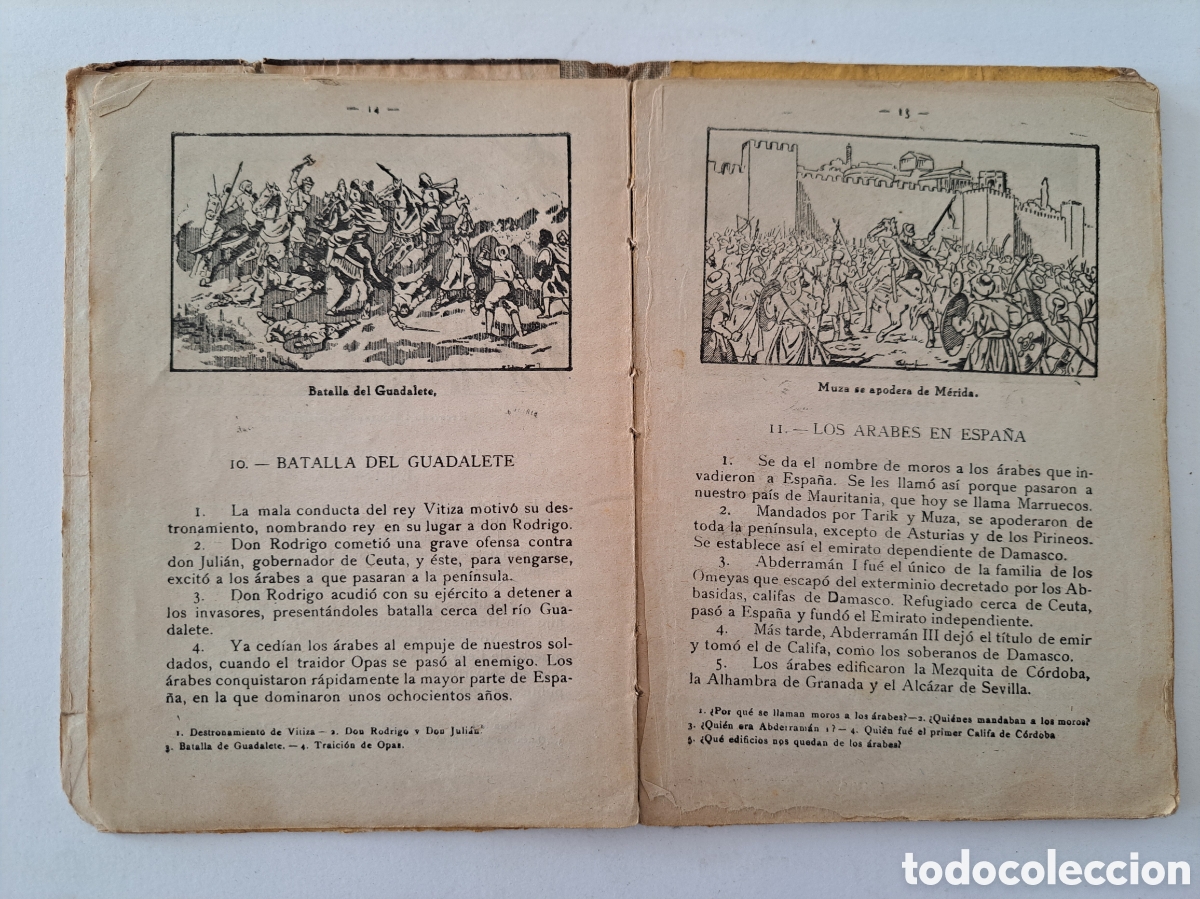Libros de segunda mano: HISTORIA DE ESPA&Ntilde;A, PRIMER GRADO- ED. BRU&Ntilde;O - 1949 - Foto 6