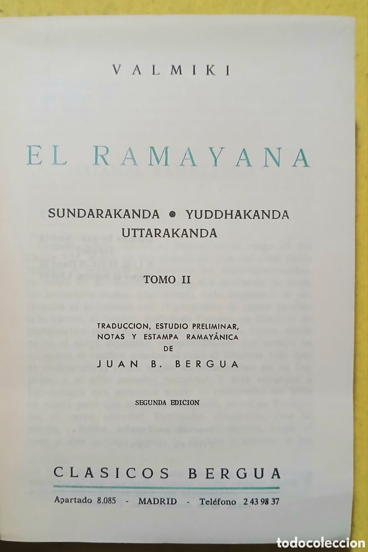 Libros de segunda mano: Valmiki, El Ramayana - Foto 4