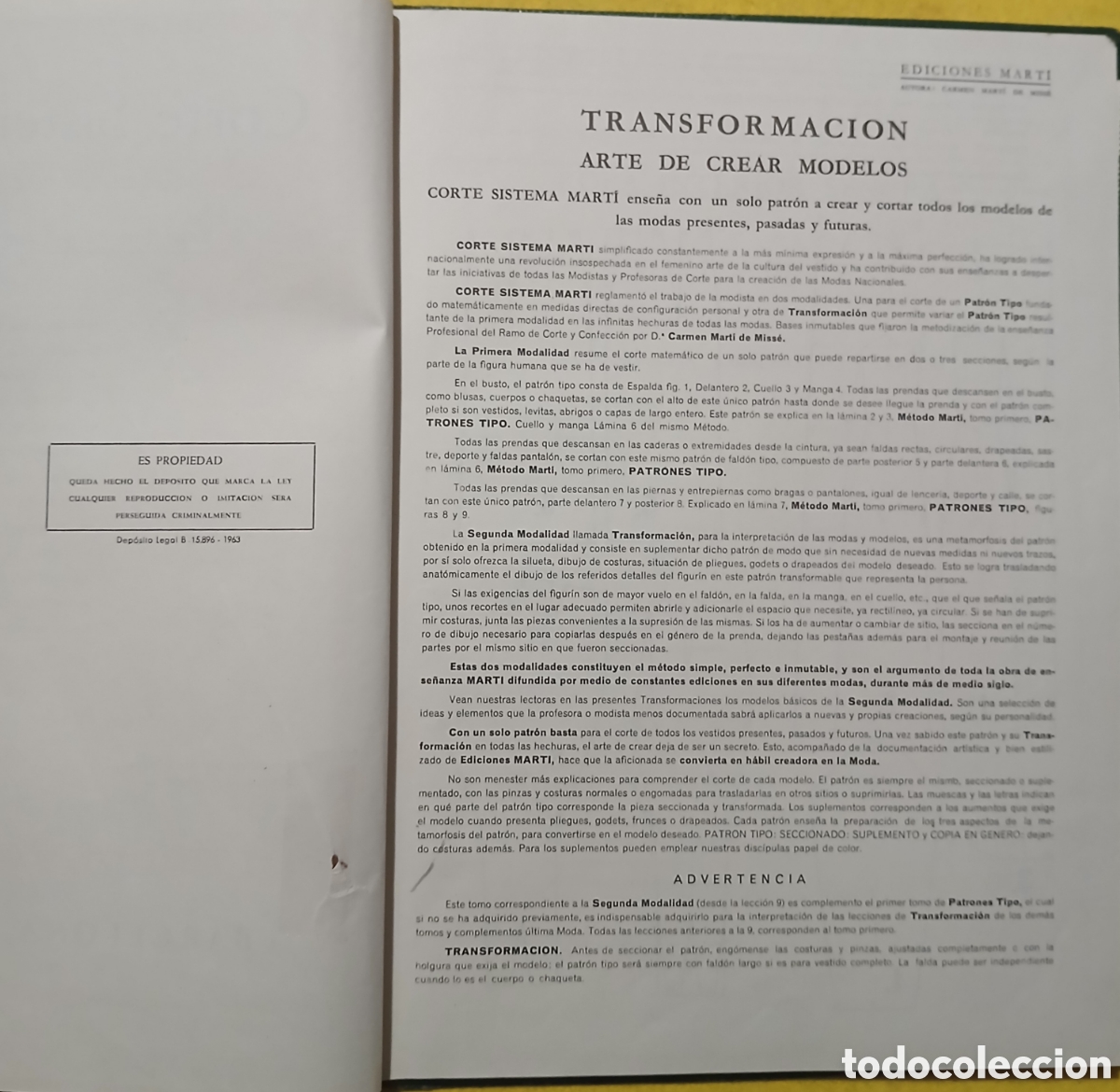 Libros de segunda mano: Corte Sistema Mart&iacute;, lenceria - Foto 2