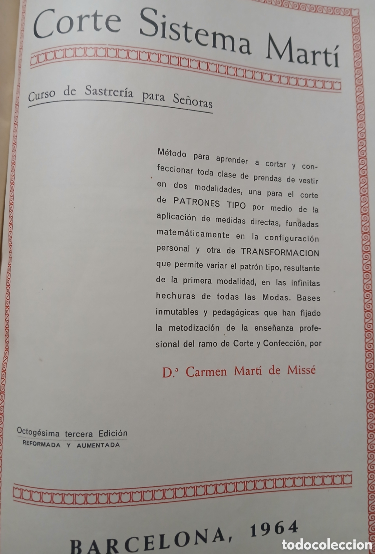 Libros de segunda mano: Corte sistema Mart&iacute;, sastreria - Foto 2