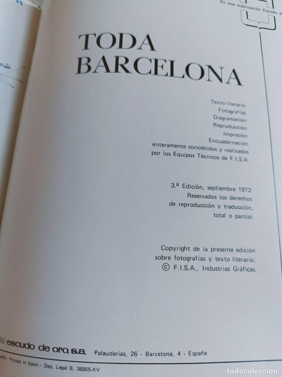 Libros de segunda mano: Toda Barcelona. 1972 - Foto 6