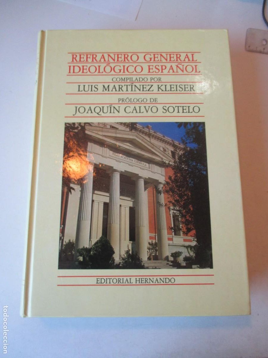 Libros de segunda mano: LUIS MART&Iacute;NEZ KLEISER Refranero general ideol&oacute;gico espa&ntilde;ol w42645 - Foto 1
