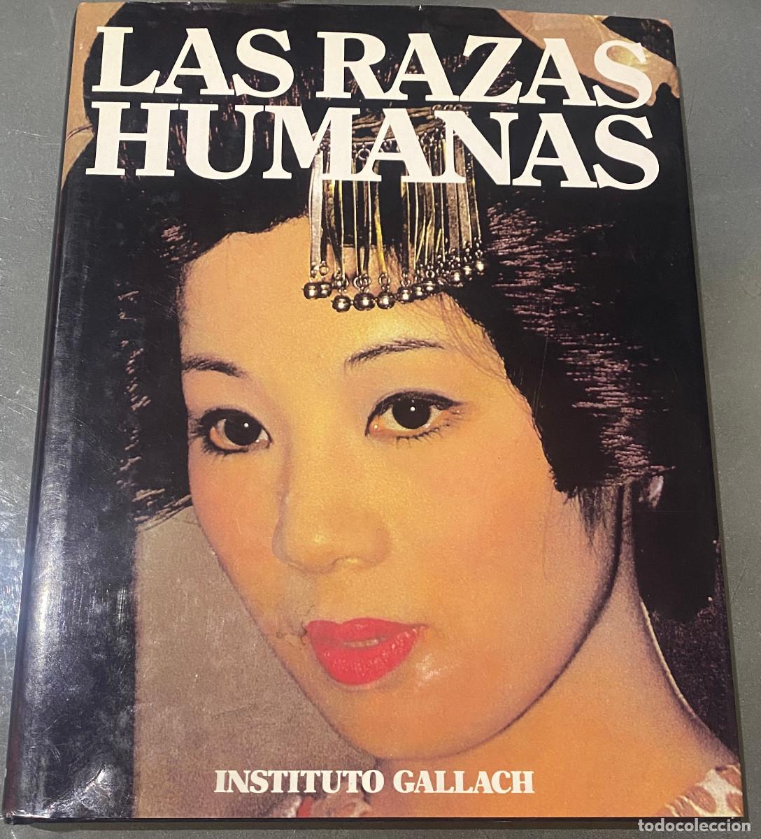 Libros de segunda mano: 'Las razas humanas - 2: Pueblos Oce&aacute;nicos y Asi&aacute;ticos'. Instituto Gallach. 1993. Tapas duras.