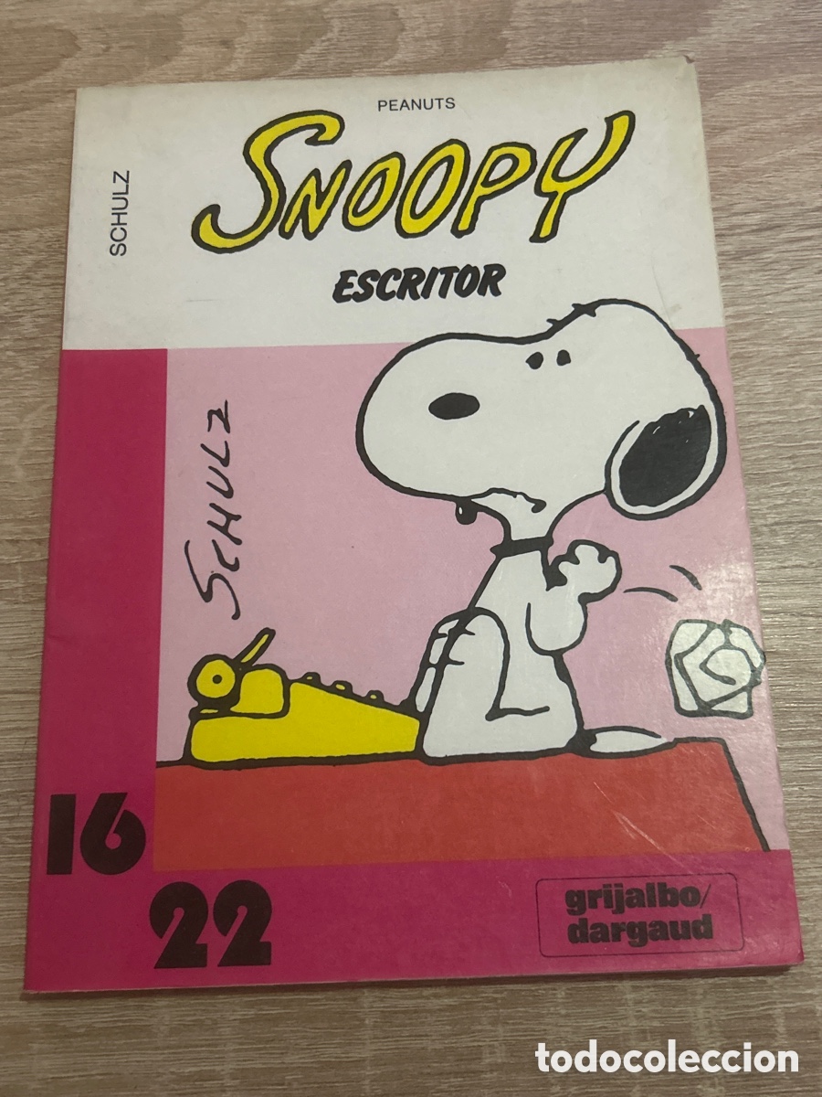 Libri di seconda mano: SCHULZ - SNOOPY ESCRITOR - PEANUTS - GRIJALBO DARGAUD, COL. 16/22 N&ordm; 11 1982 - MUY RARO