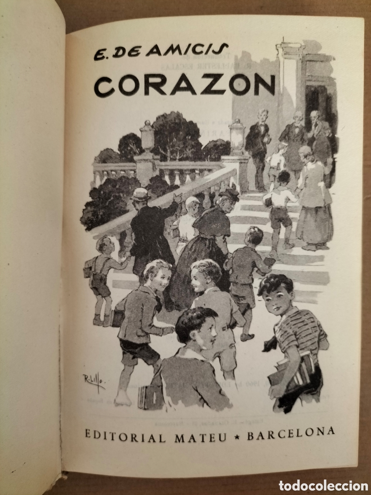 Libros de segunda mano: Coraz&oacute;n. Edmundo de Amicis. Editorial mateu, 1960. Libro - Foto 2