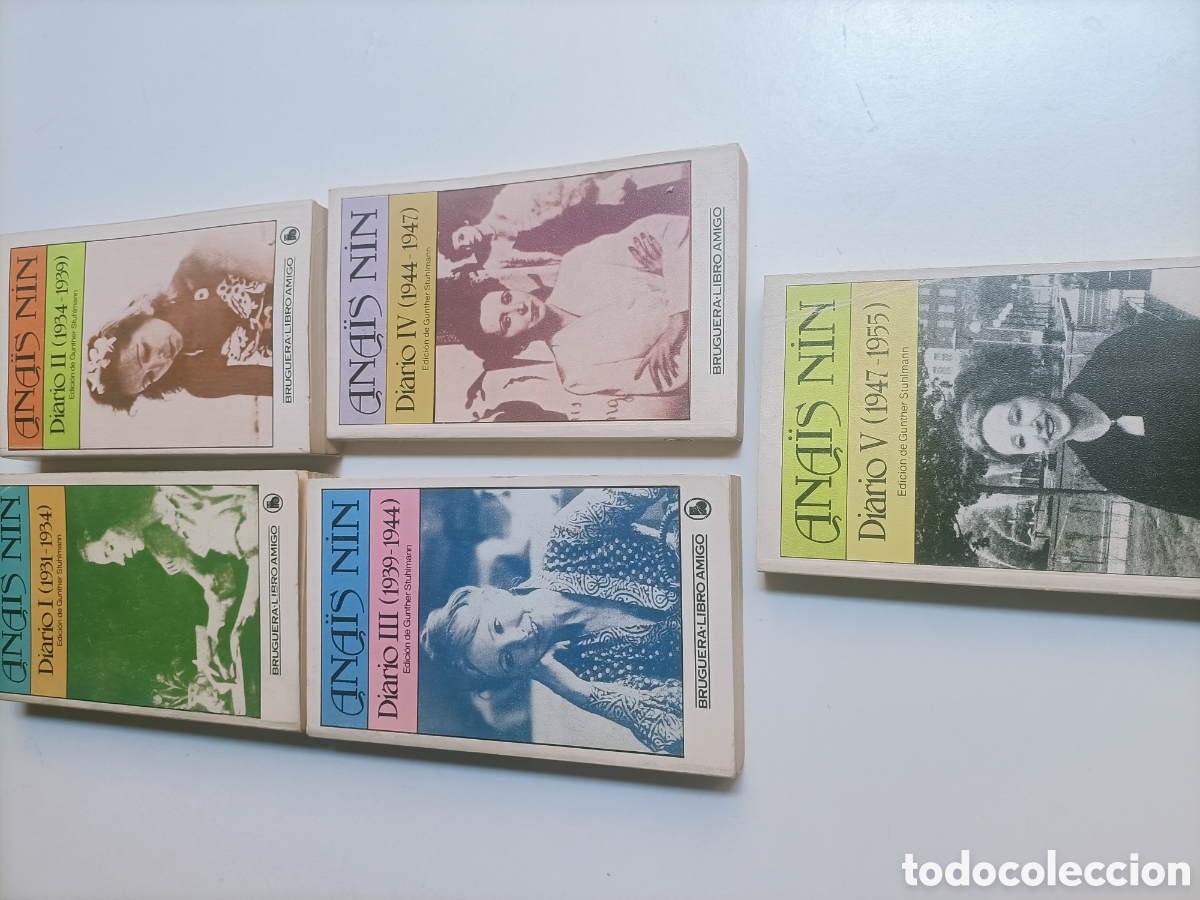 Libros de segunda mano: Ana&iacute;s Nin. Diario. 5 tomos. Bruguera libro amigo