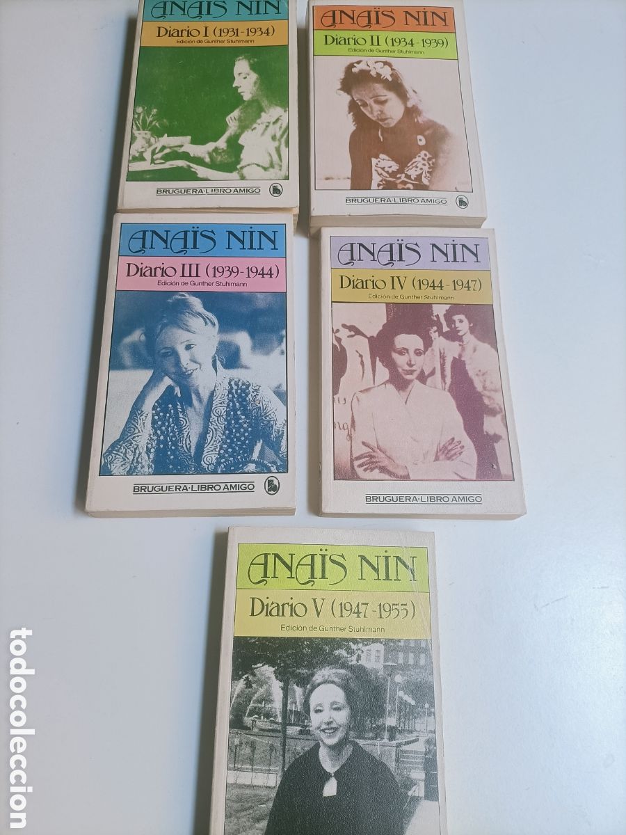 Libros de segunda mano: Ana&iacute;s Nin. Diario. 5 tomos. Bruguera libro amigo