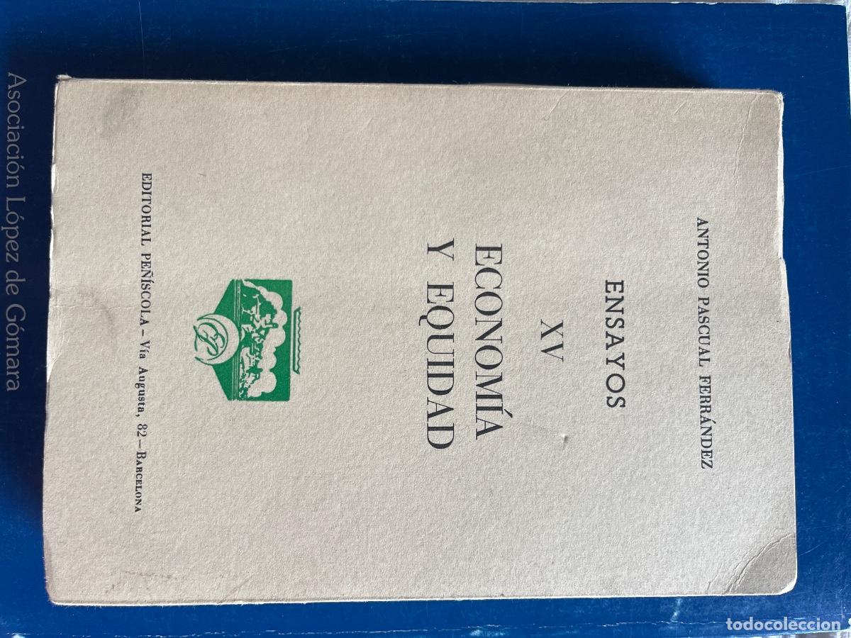Libros de segunda mano: A. P. Ferr&aacute;ndez. Econom&iacute;a y Equidad. Ensayos XV-Ed. Pe&ntilde;&iacute;scola, 1963