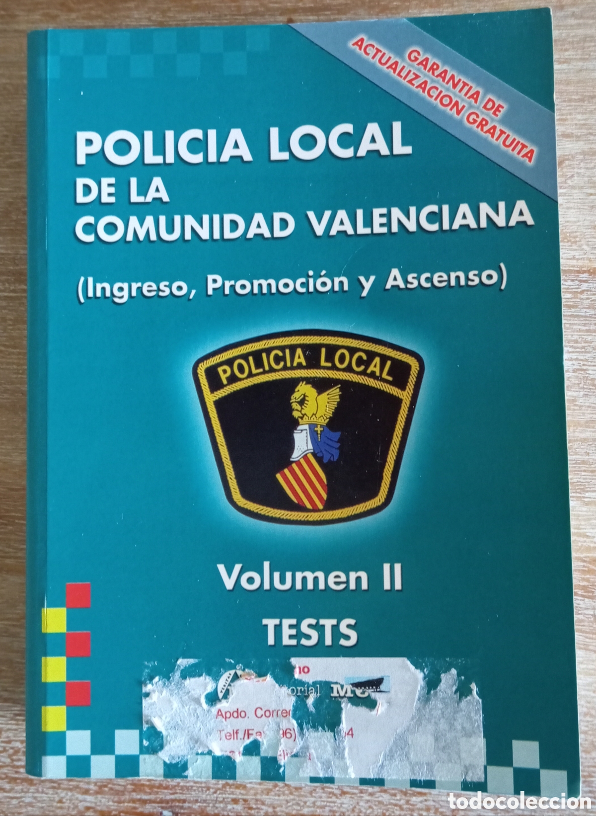 Libros de segunda mano: POLICIA LOCAL DE LA COMUNIDAD VALENCIANA TESTS VOLUMENII