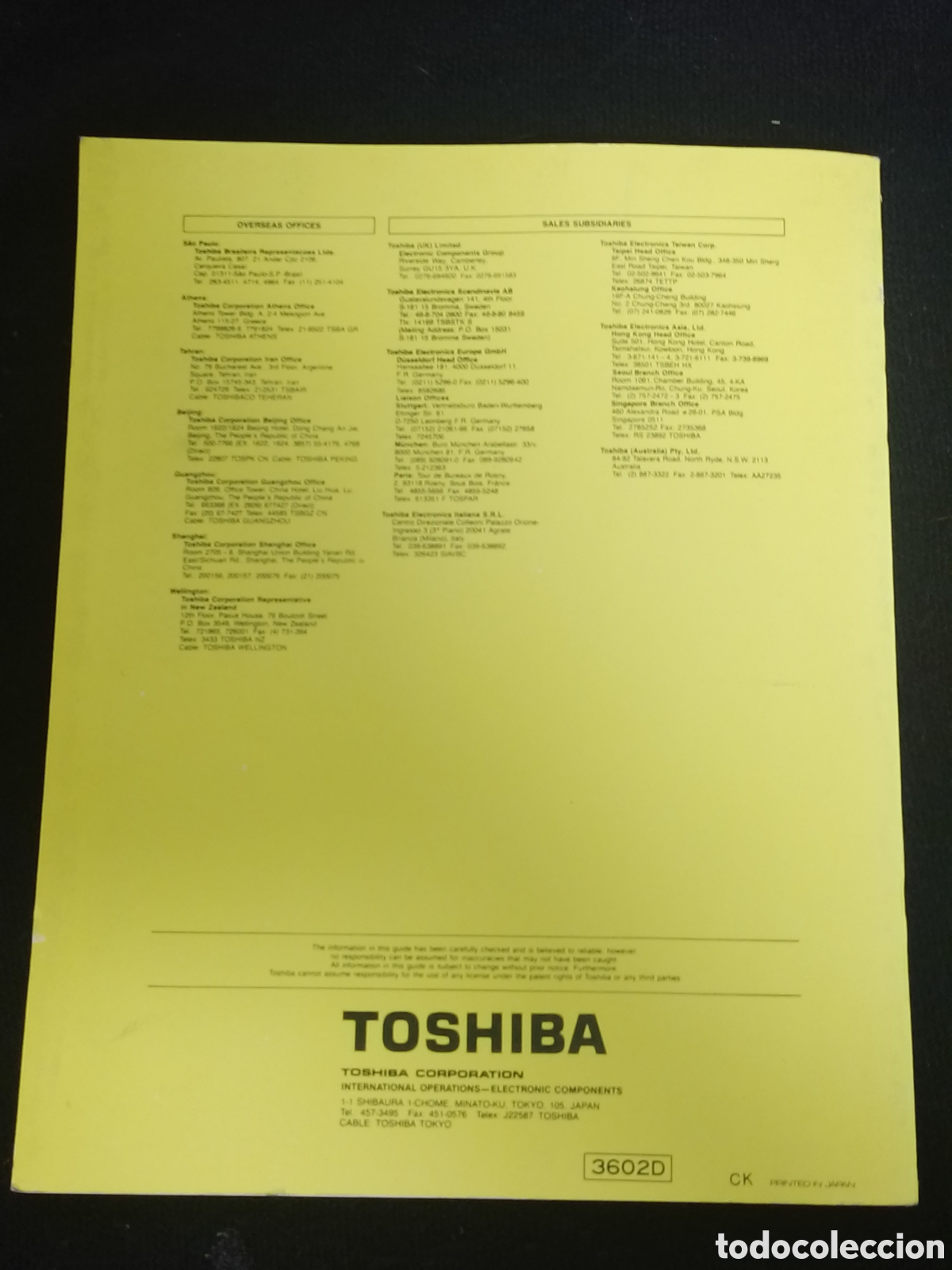 Libros de segunda mano: Toshiba - Photo couplers - Data book. - Foto 2