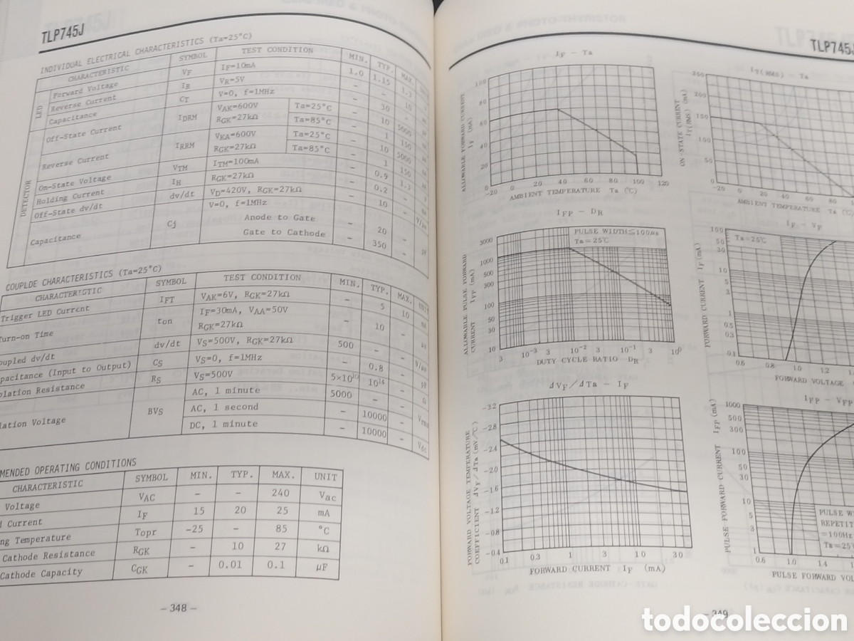 Libros de segunda mano: Toshiba - Photo couplers - Data book. - Foto 3