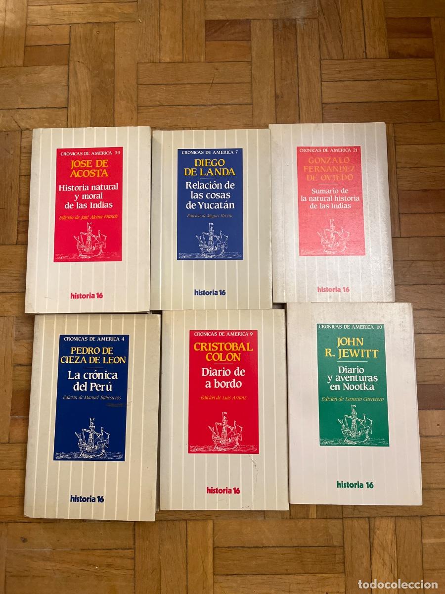 Libros de segunda mano: Cr&oacute;nicas de Am&eacute;rica n. 4, 7, 9, 21, 34, 60 - Foto 1