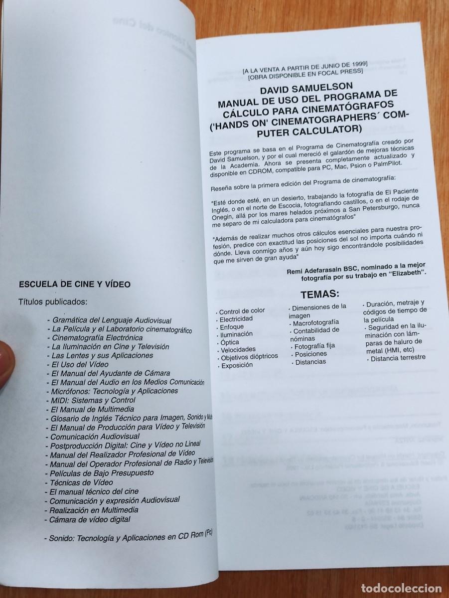 Libros de segunda mano: Libro El manual t&eacute;cnico del cine - Foto 4