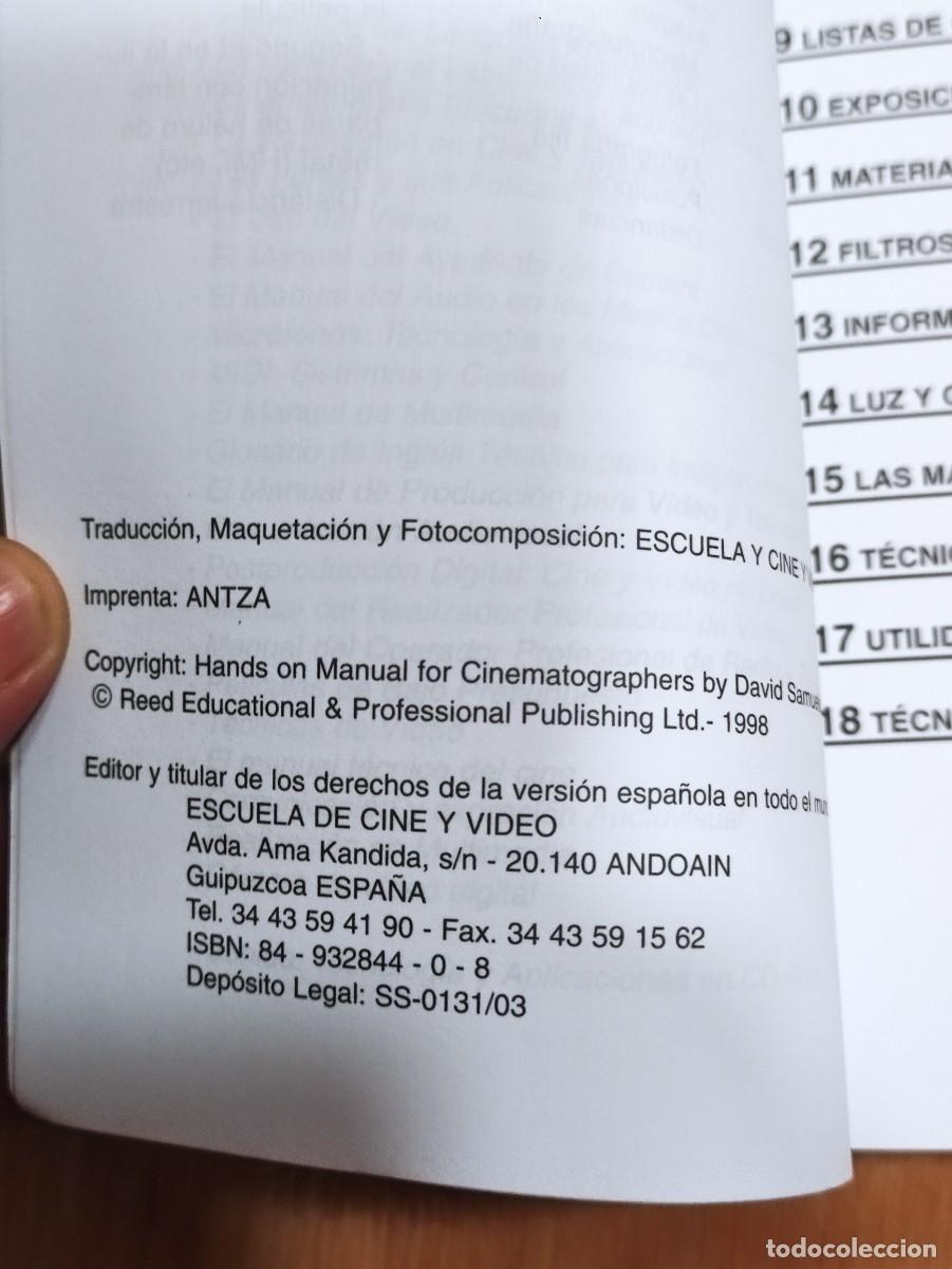 Libros de segunda mano: Libro El manual t&eacute;cnico del cine - Foto 5