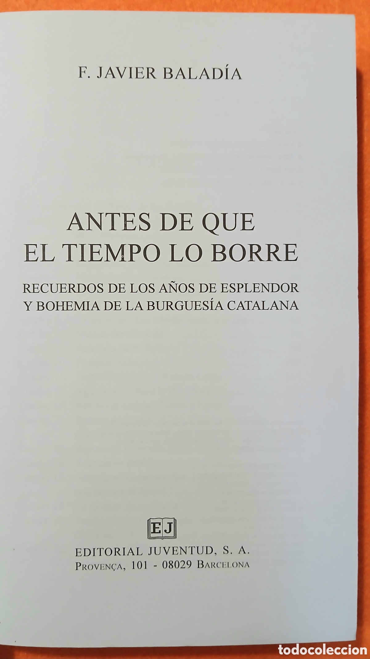 Libros de segunda mano: Antes de que el tiempo lo borre - Foto 3