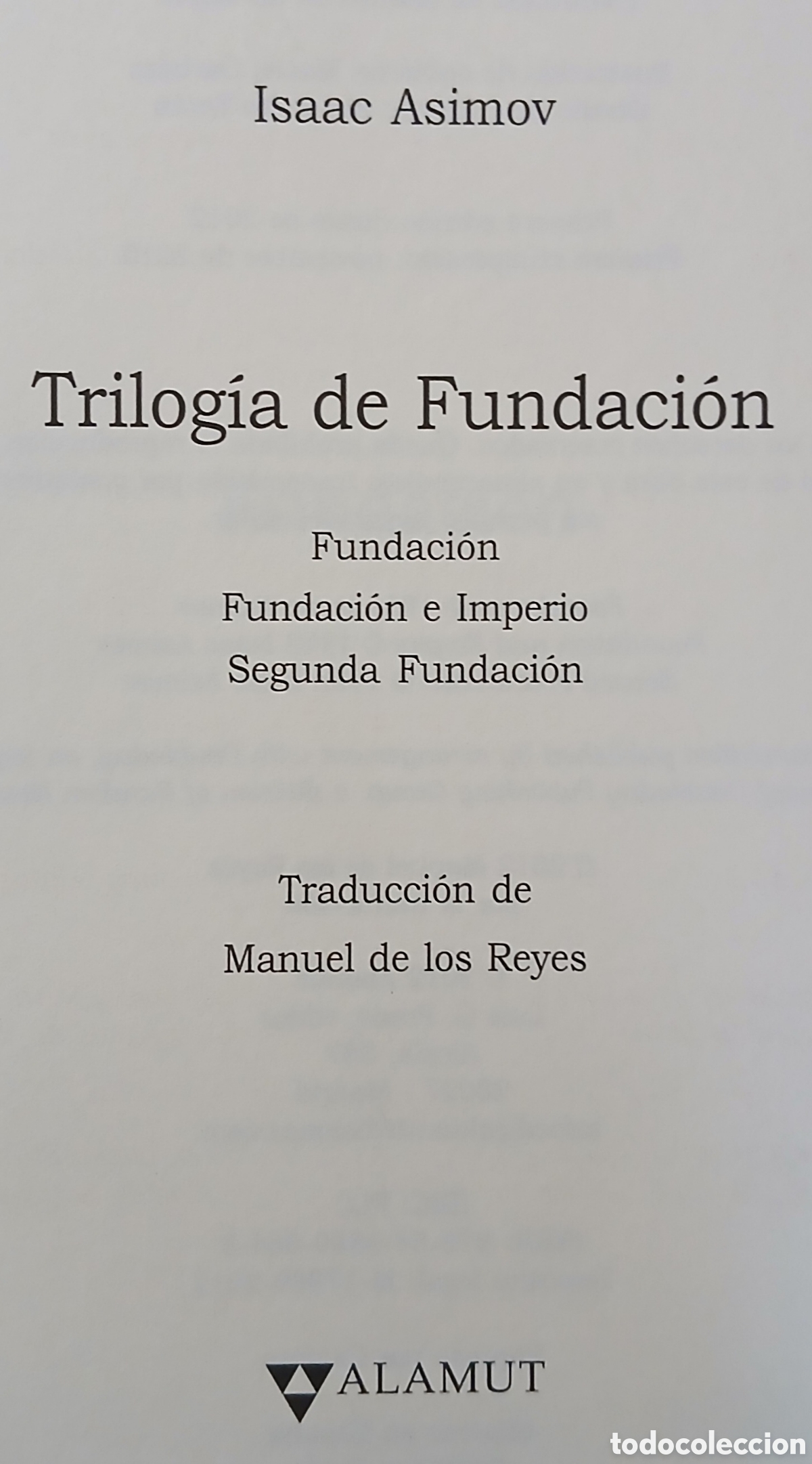 Libros de segunda mano: Asimov, trilogia fundaci&oacute;n - Foto 3
