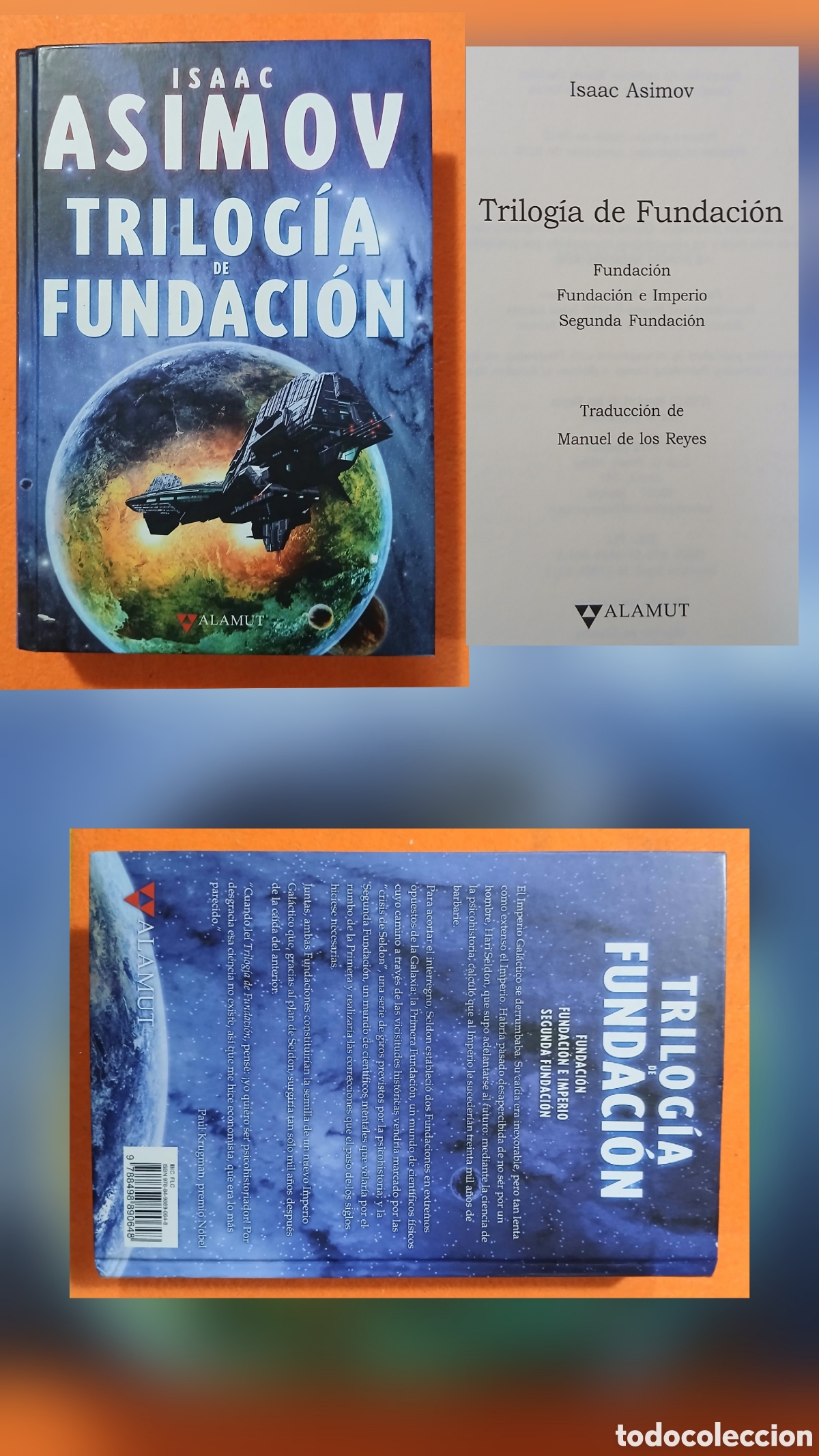 Libros de segunda mano: Asimov, trilogia fundaci&oacute;n