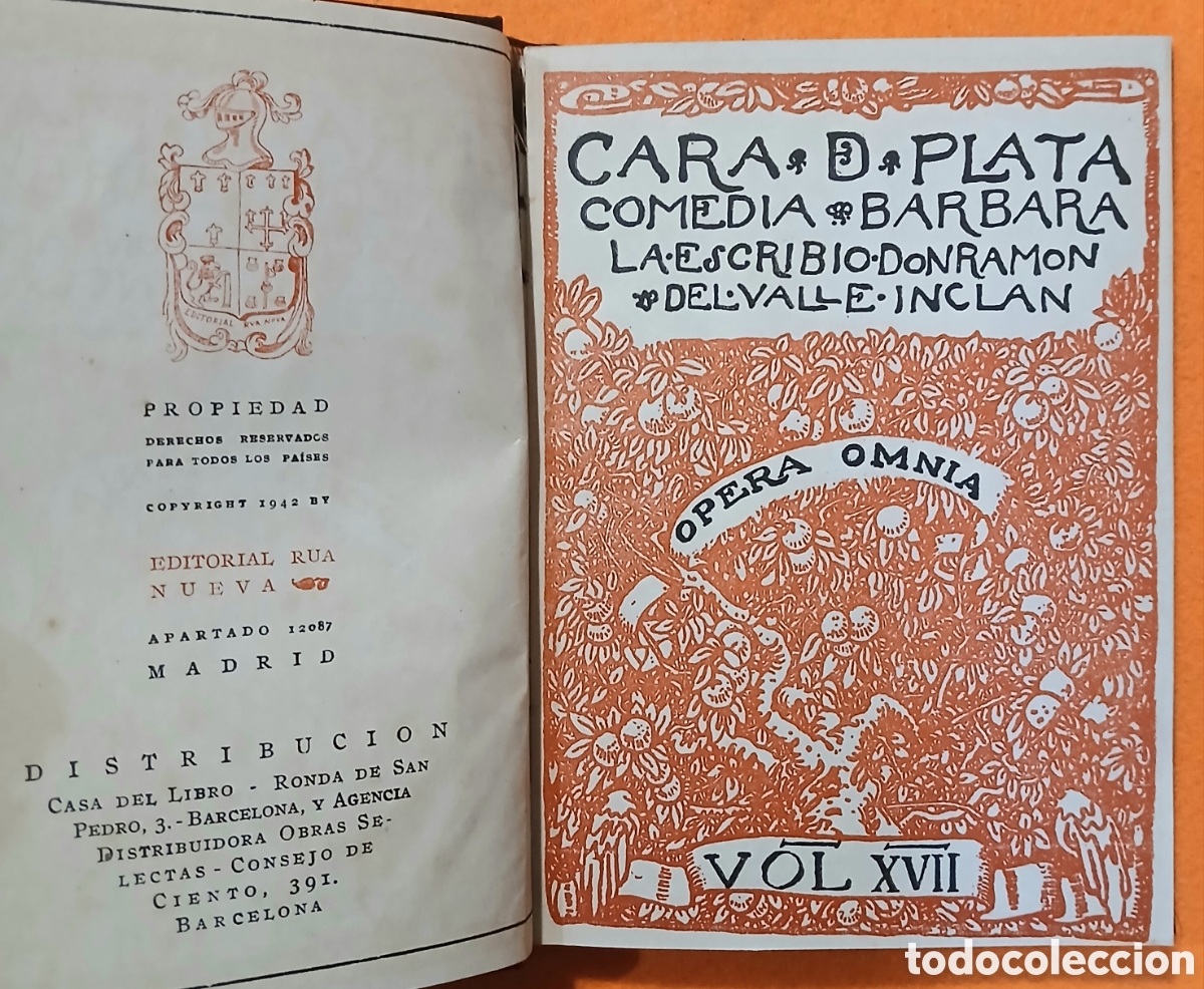 Libros de segunda mano: Cara de plata, Ram&oacute;n del Valle Inclan - Foto 4