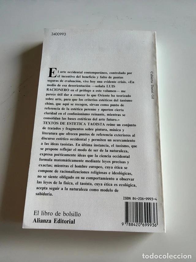 Libros de segunda mano: Textos de est&eacute;tica tao&iacute;sta - Foto 2