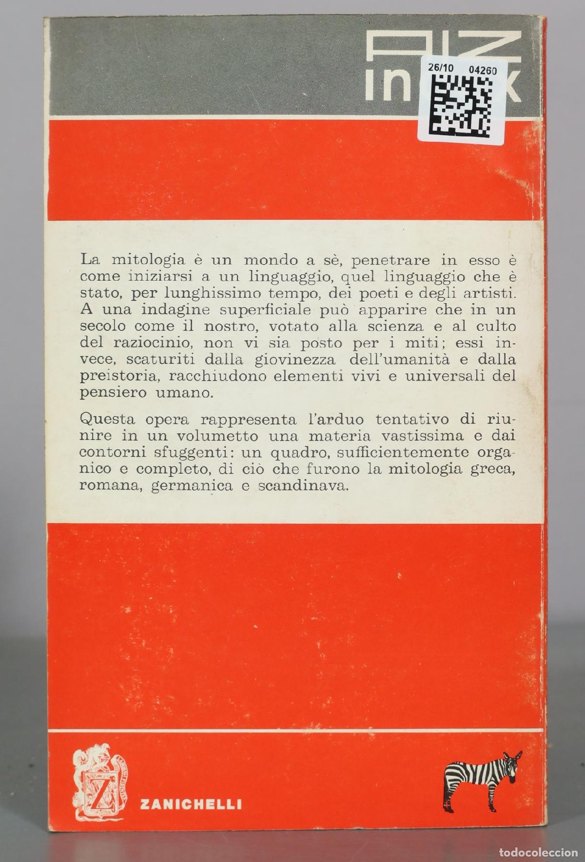 Libros de segunda mano: Dizionario di mitologia - Zanichelli - Foto 2