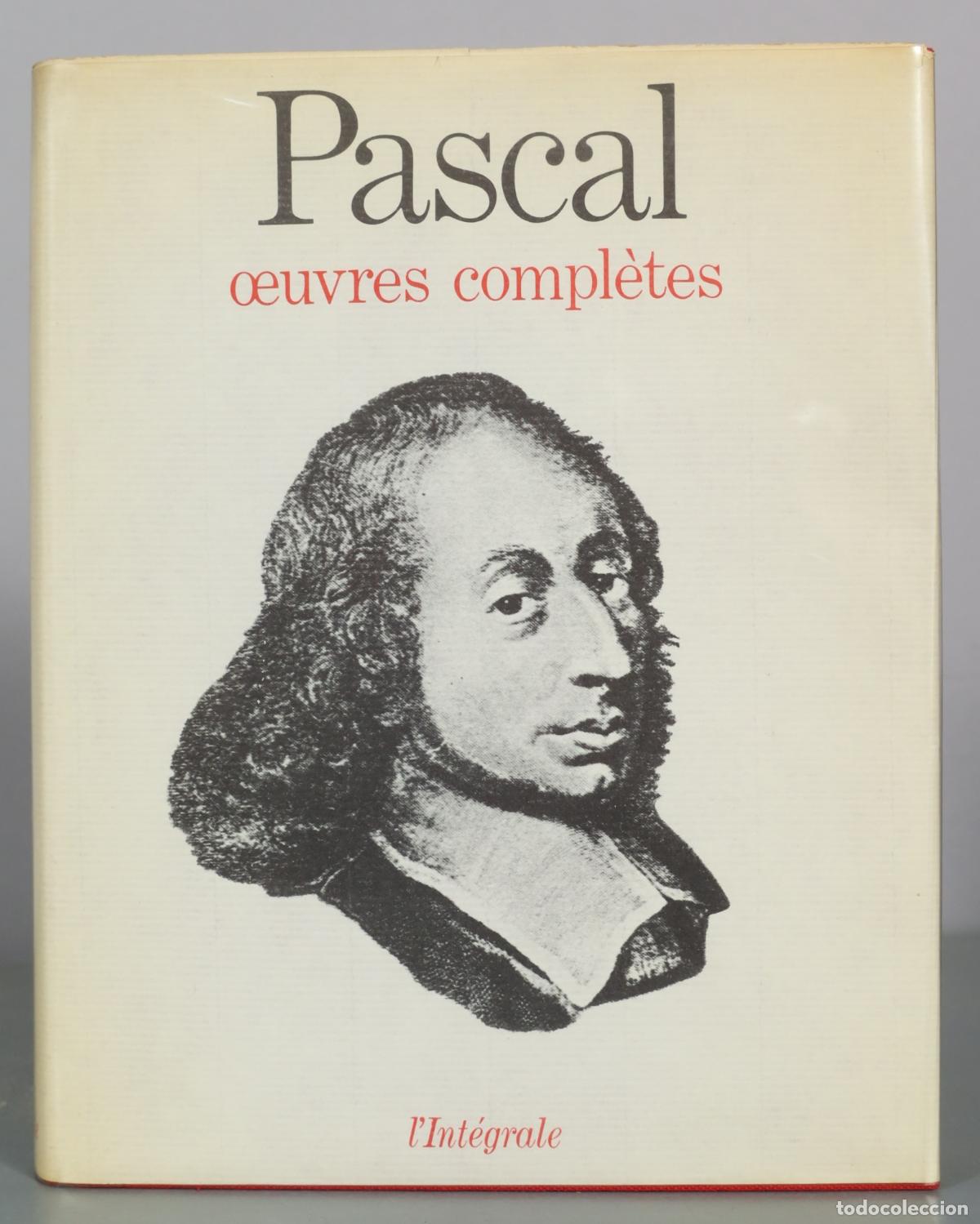 Libros de segunda mano: Pascal - oeuvres compl&egrave;tes