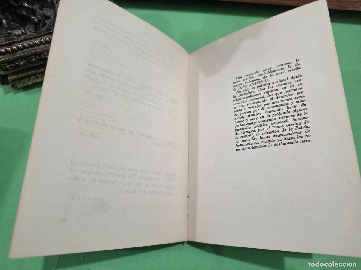 Libros de segunda mano: ANTIGUO LIBRO... 1942...&rdquo;&rdquo;JOSE ANTONIO PRIMO DE RIVERA&rdquo;&rdquo;...( ANTOLOG&Iacute;A)...EDICIONES FE..... - Foto 11
