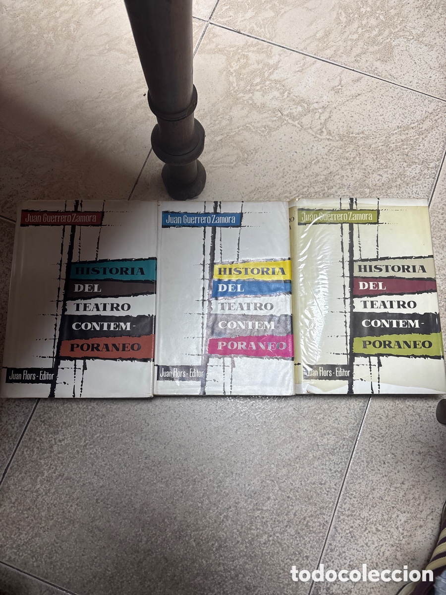 Libros de segunda mano: Lote de 3 tomos de &ldquo;Historia del teatro contempor&aacute;neo&rdquo;