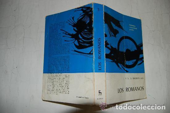 Libros de segunda mano: Romanos - J. P. V. D. Balsdon - Gredos - Biblioteca Universitaria Gredos. I. Manu