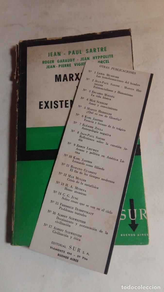Libros de segunda mano: Marxismo y Existencialismo, V.V.A.A., Editorial Sur - Foto 6