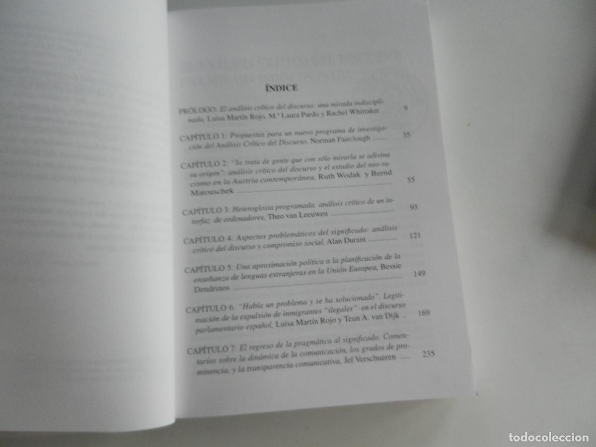 Libros de segunda mano: PODER DECIR NO - O EL PODER DE LOS DISCURSOS - LUISA MARTIN ROJO 1998 - ARRECIFE - Foto 5